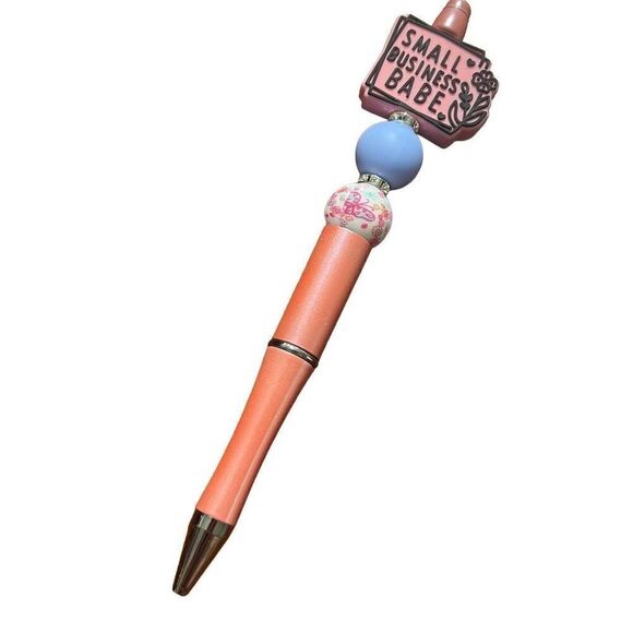 Small business babe chunky bead pen - Picture 1 of 2